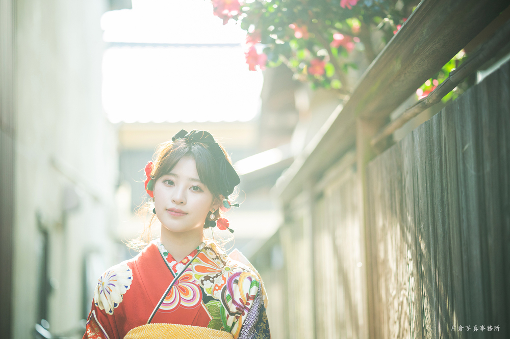 成人式前撮りは片倉写真事務所 京都北山