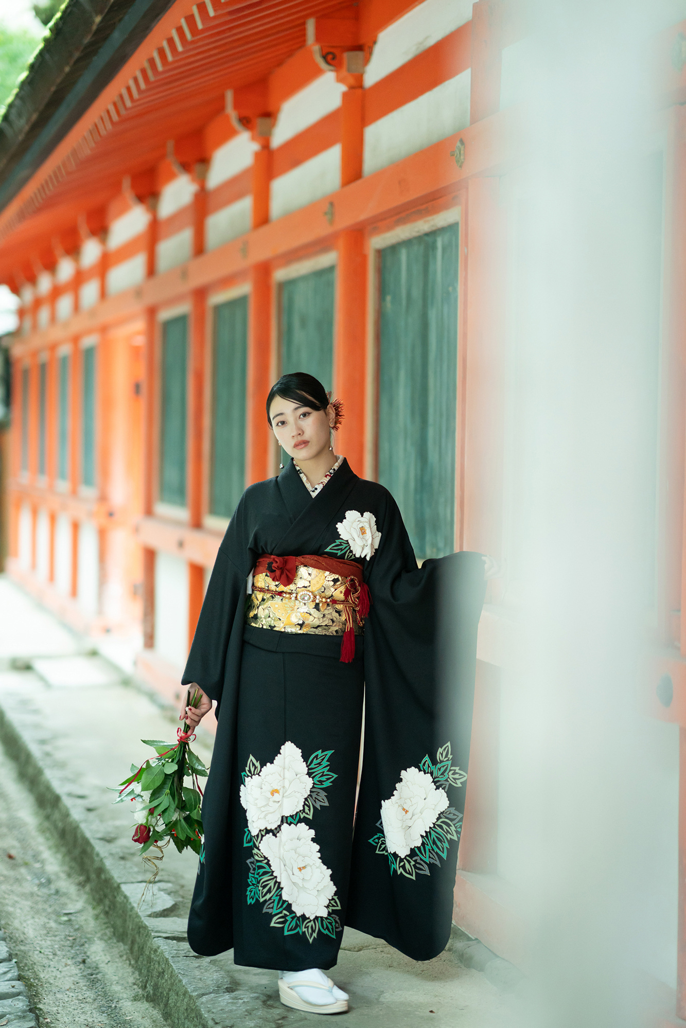 下鴨神社　成人式前撮り　片倉写真事務所