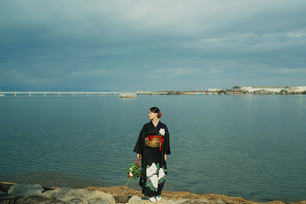 滋賀|琵琶湖|成人式前撮り|ロケーション撮影