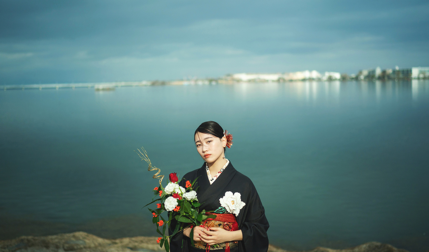 琵琶湖｜成人式前撮り｜滋賀