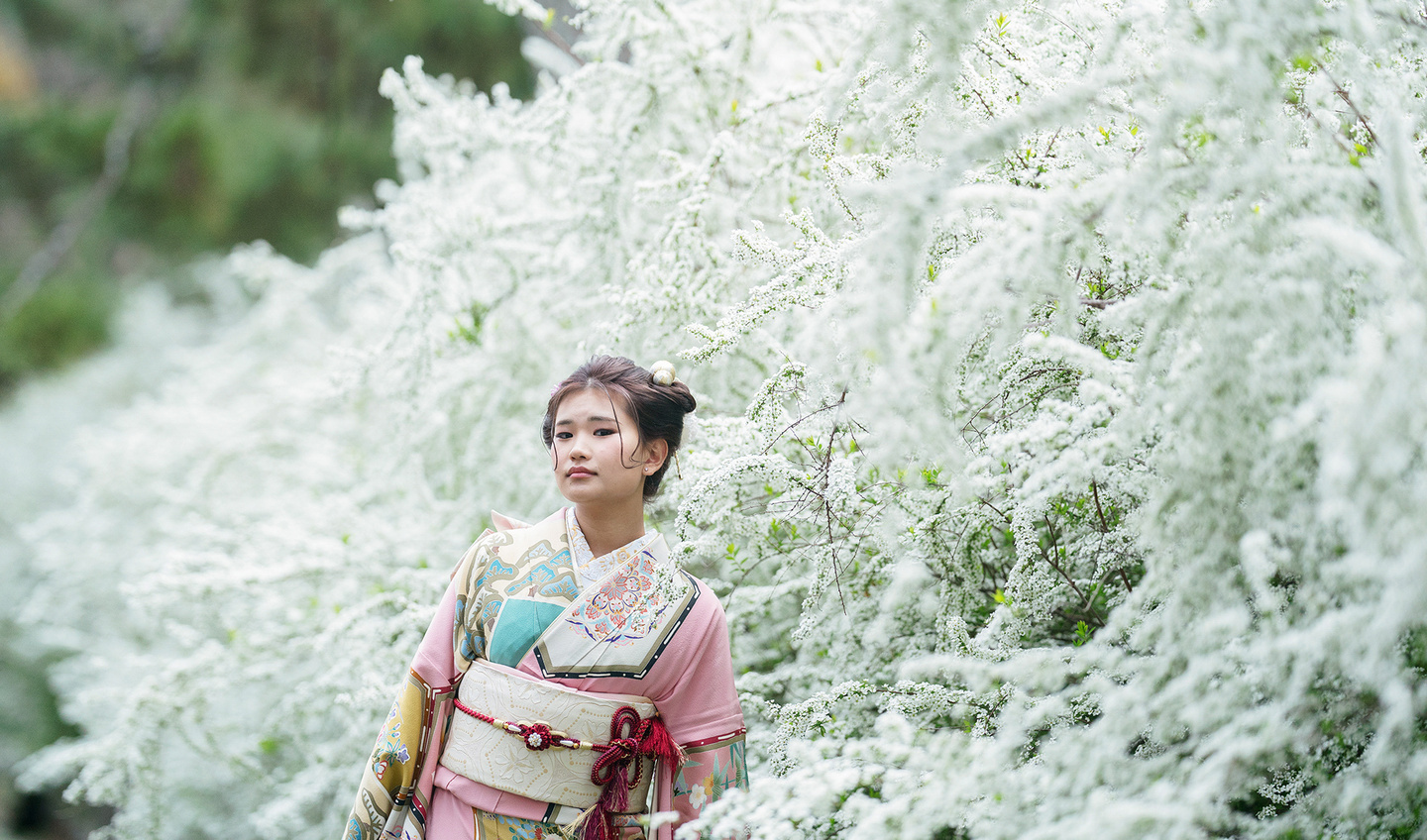 京都で成人式前撮り、夏の北野天満宮｜片倉写真事務所