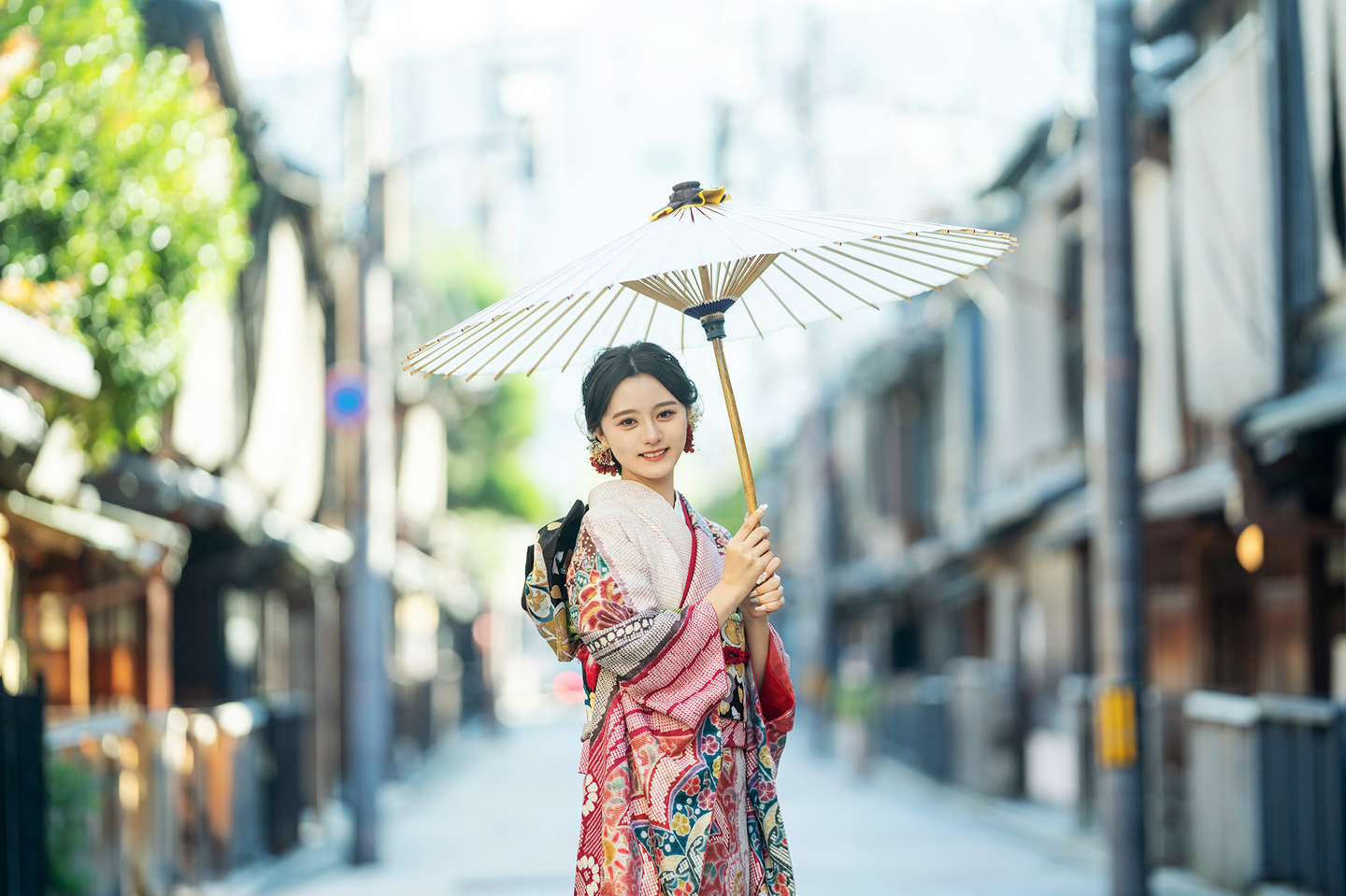 祇園の町家で前撮り 京都 成人式 撮影