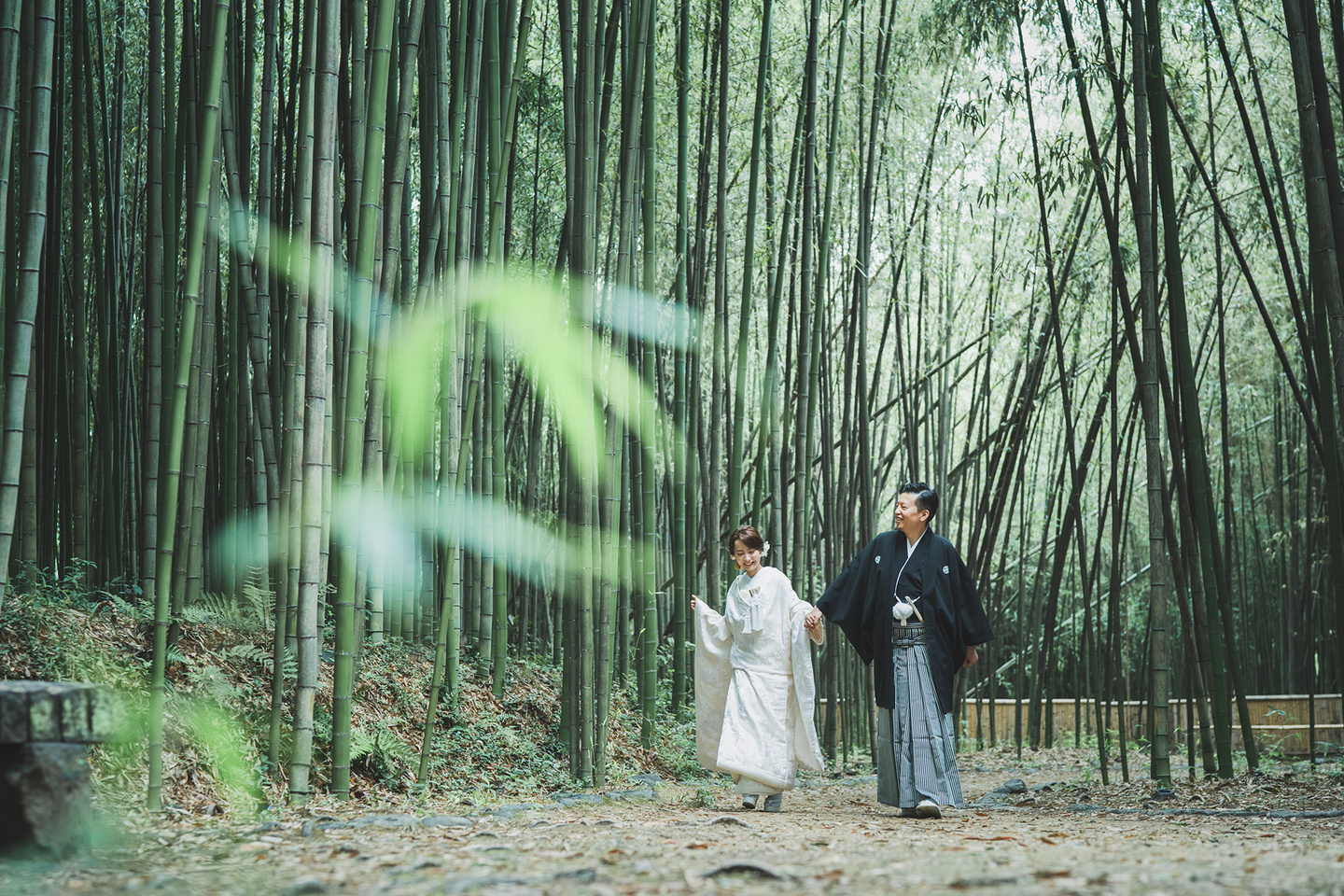 京都　梅林で前撮り