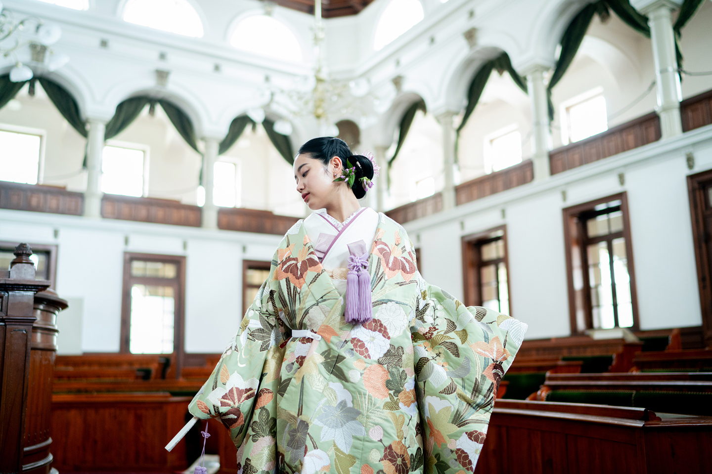 京都府庁 旧議場 和装前撮り