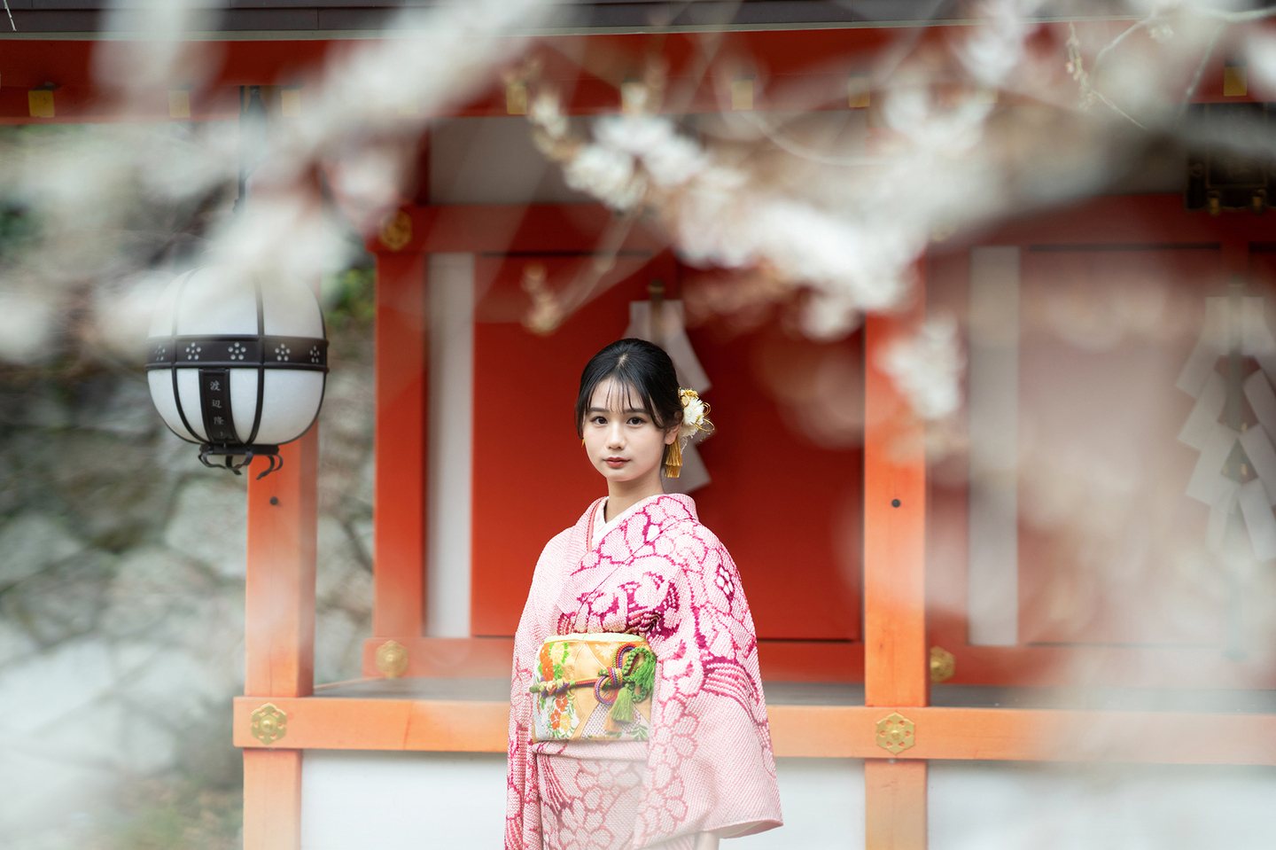 京都　成人式前撮り　神社