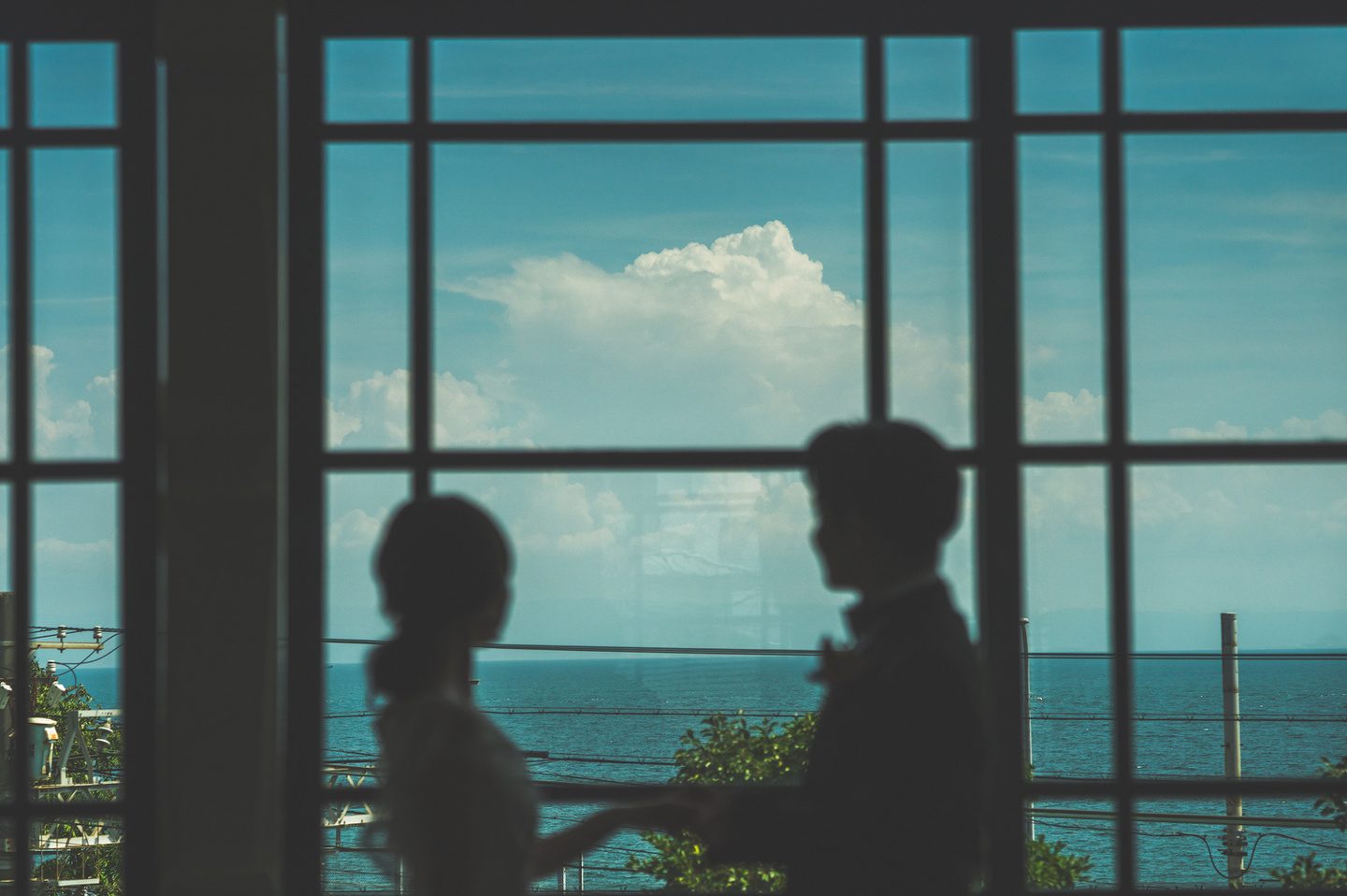 グッゲンハイム邸｜窓の景色｜前撮り｜片倉写真事務所