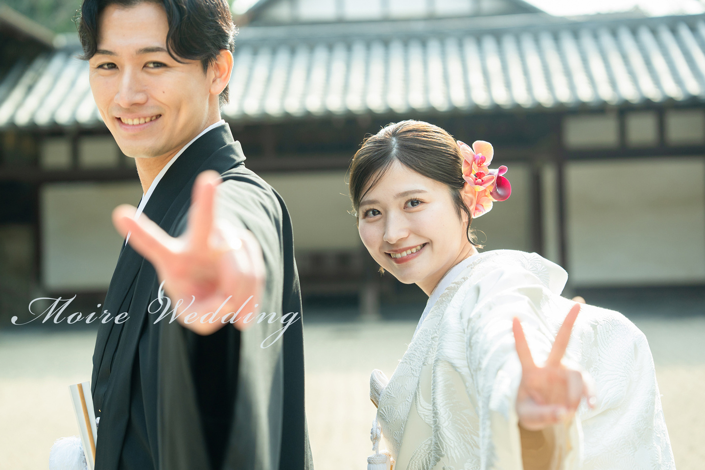 萬福寺で和装前撮り｜京都