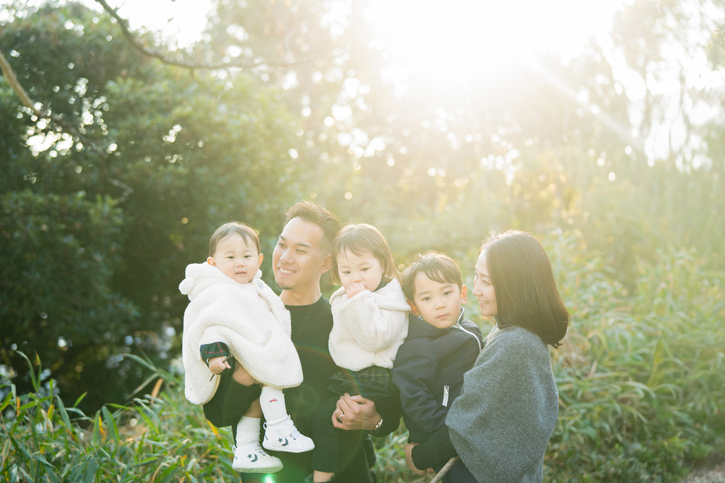 京都北山フォトスタジオ家族写真　ロケーションフォト