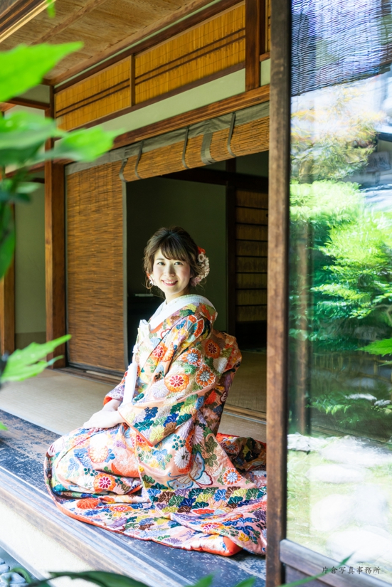 京都和装前撮り 縁側
